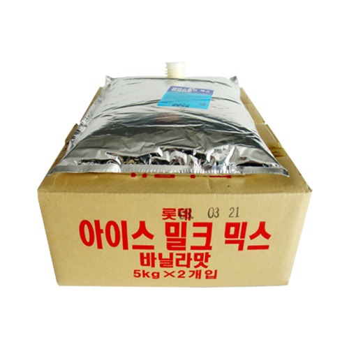 롯데바닐라맛 소프트믹스[1box -5kgx2팩]액상